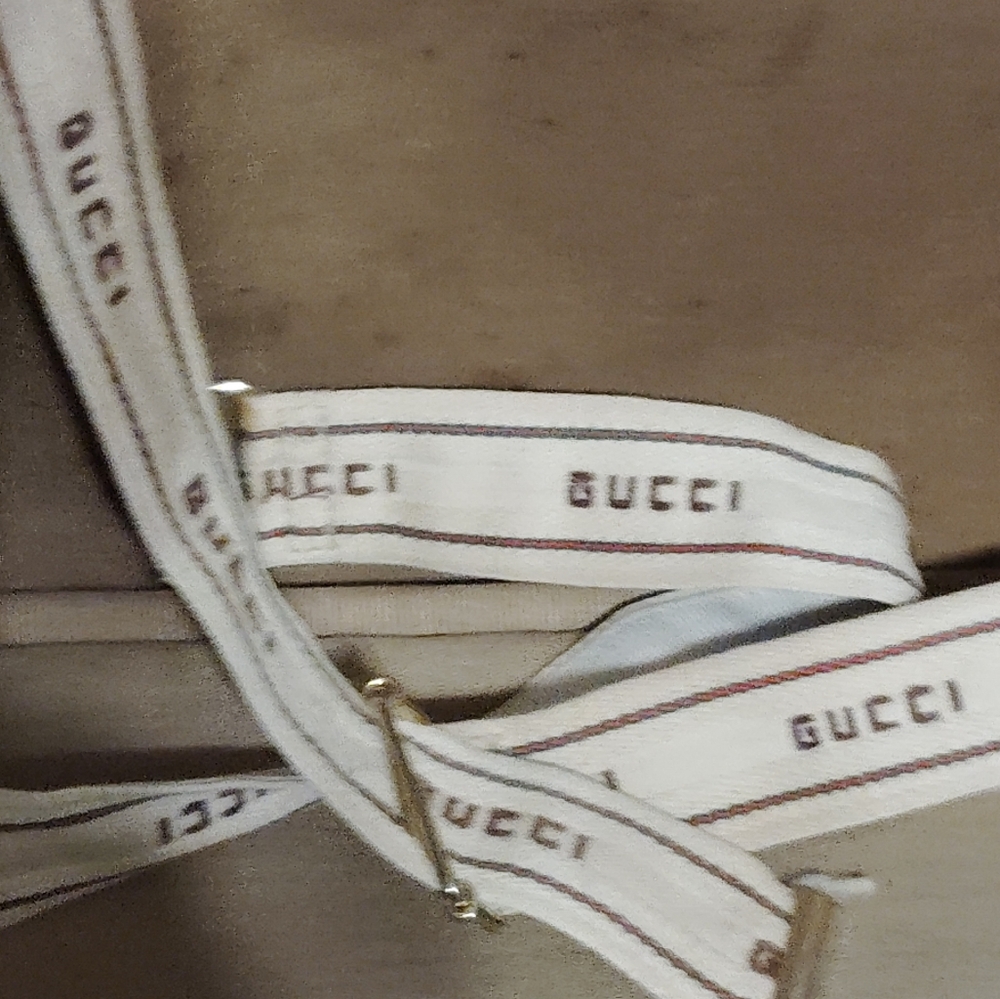 Gucci Brown and Tan Luggage Travel Bag with Leather Trim - Picture 6 of 7
